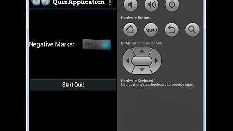 Android 4 4 Tutorials 20 How to create quiz application by Anant Shah