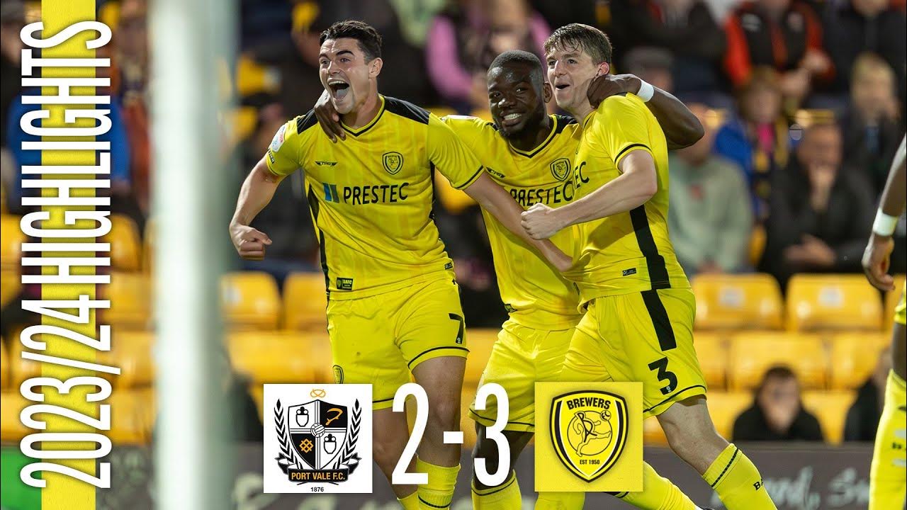 Port Vale v Burton Albion highlights YouTube Port Vale v Burton Albion highlights YouTube
