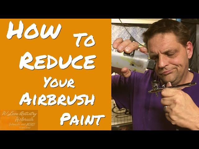 TO HELP FLOW Airbrush Tips - How to make your own airbrush paint reducer,  thinner 1/2 water, 1/2 Windex 2 drops …