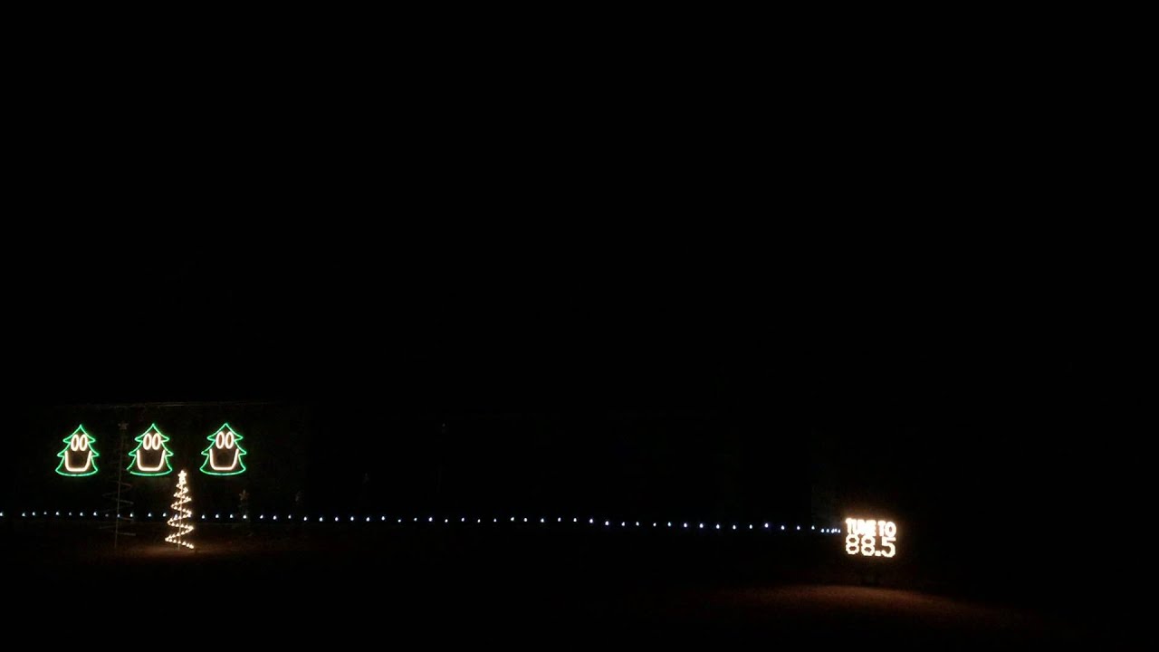 Singing christmas tree faces. Allen Christmas light show 2014. Owasso