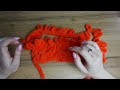 Как вязать узор соты из пряжи с петельками Alize Puffy