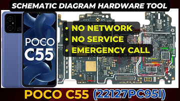Poco C55 Poco 22127PC95I No Network & No Service problem solution | Schematic Diagram | DMR SOLUTION