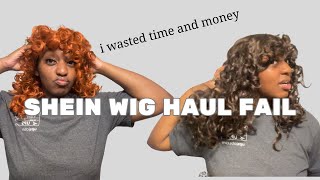 SHEIN Wig Mini Haul (they really played) **not clickbait these wigs were BAD