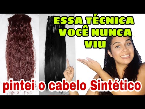 Vídeo: Pode pintar cabelo sintético?