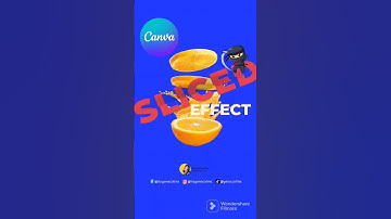 Canva SLICED Text Effect #canva #canvatutorial #canvatipsandhacks #shortvideo #graphicsdesign