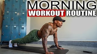 10 MINUTE MORNING WORKOUT (NO EQUIPMENT) image