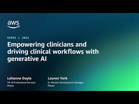 Empowering clinicians and driving clinical workflows with generative AI | AWS Events Episode cover