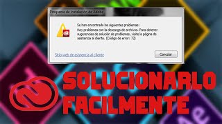 -CÓMO SOLUCIONAR EL ERROR 72 Y 42 MIENTRAS SE INSTALA ADOBE CREATIVE CLOUD |2020|►FACIL Y RAPIDO◄