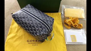 Goyard Boeing 25 Toilet Bag Gray Unboxing 