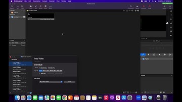 Scheduling a video in ProPresenter 7