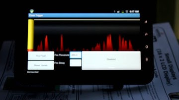 Android App for Arduino High Speed Flash Photography rig