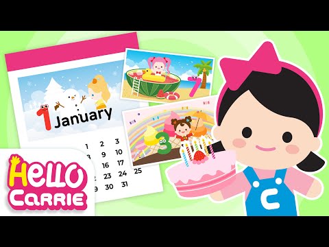 Months Of The Year What Month Is Your Birthday Month Song Hello Carrie Kids Song