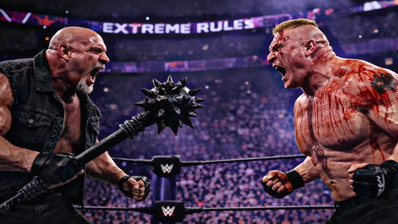 Brock Lesnar vs Goldberg No Holds Barred 💥 Most Brutal WWE Fight Ever! Full Match HD Wwe2k25