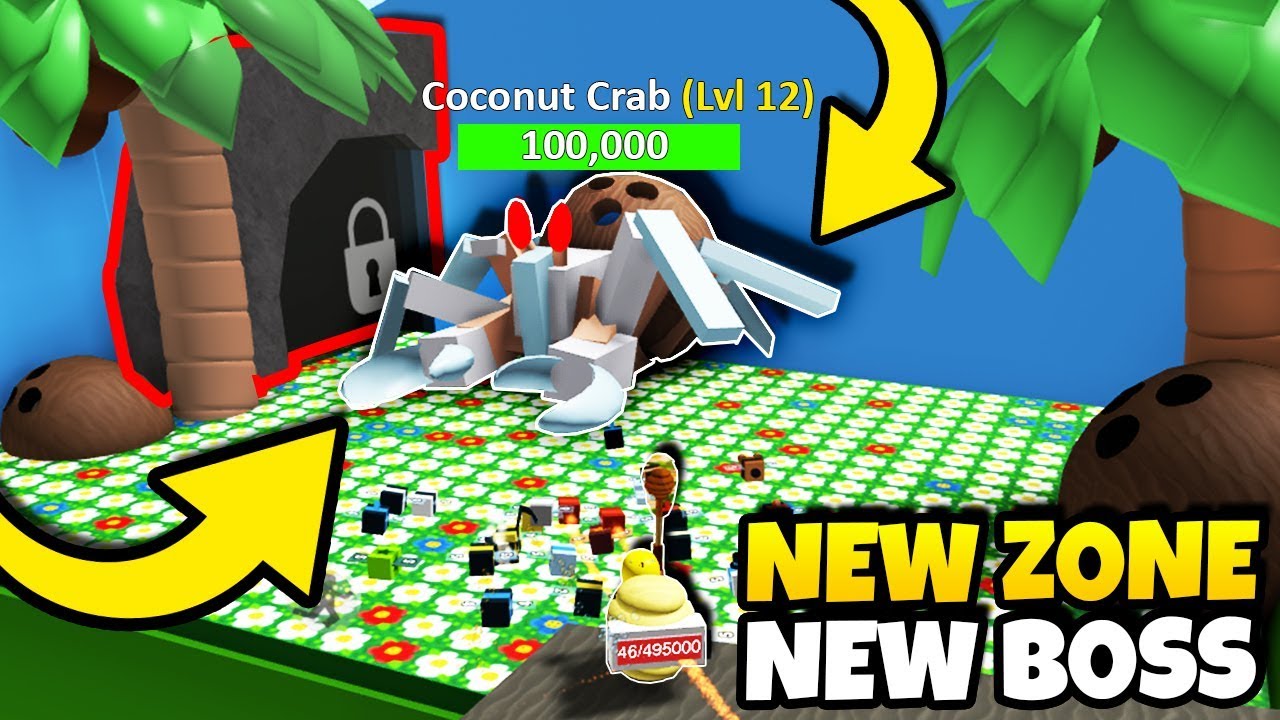 New 35 Bee Zone Coconut Field Chilli Field And Coconut Crab Boss Roblox Bee Swarm Simulator Youtube - roblox bee swarm simulator secret bosses