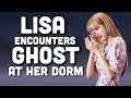 BLACKPINK LISA ENCOUNTERS A GHOST AT HER DORM!!! (ENG SUB)