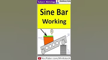 Sine Bar Working | Angular Measurement | Metrology | Shubham Kola | #shorts