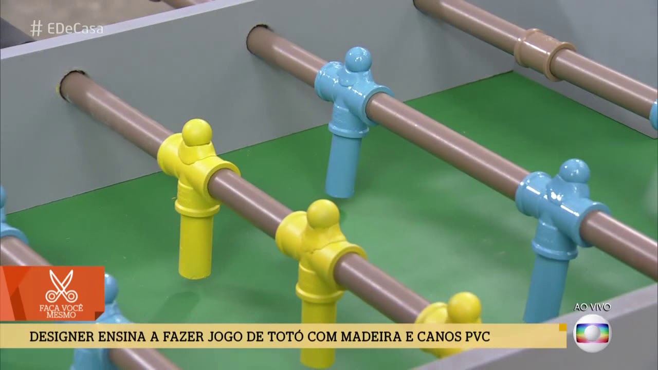 É de Casa 19/01/2019 - Designer ensina a fazer jogo de Totó