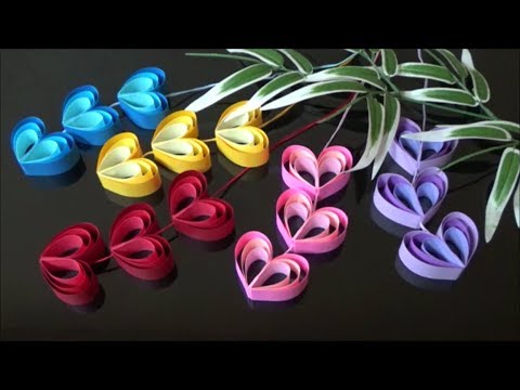 画用紙 七夕飾り 可愛いハートの飾り 作り方 Diy Drawing Paper Cute Heart Ornament Youtube