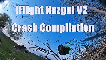 Crash Compilation with the iFlight Nazgul + Getting stuck in the tree