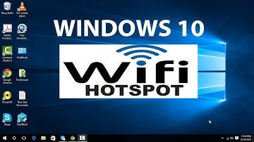 How To Turn Windows 10 TABLET Computer Into a Wi-Fi Hotspot