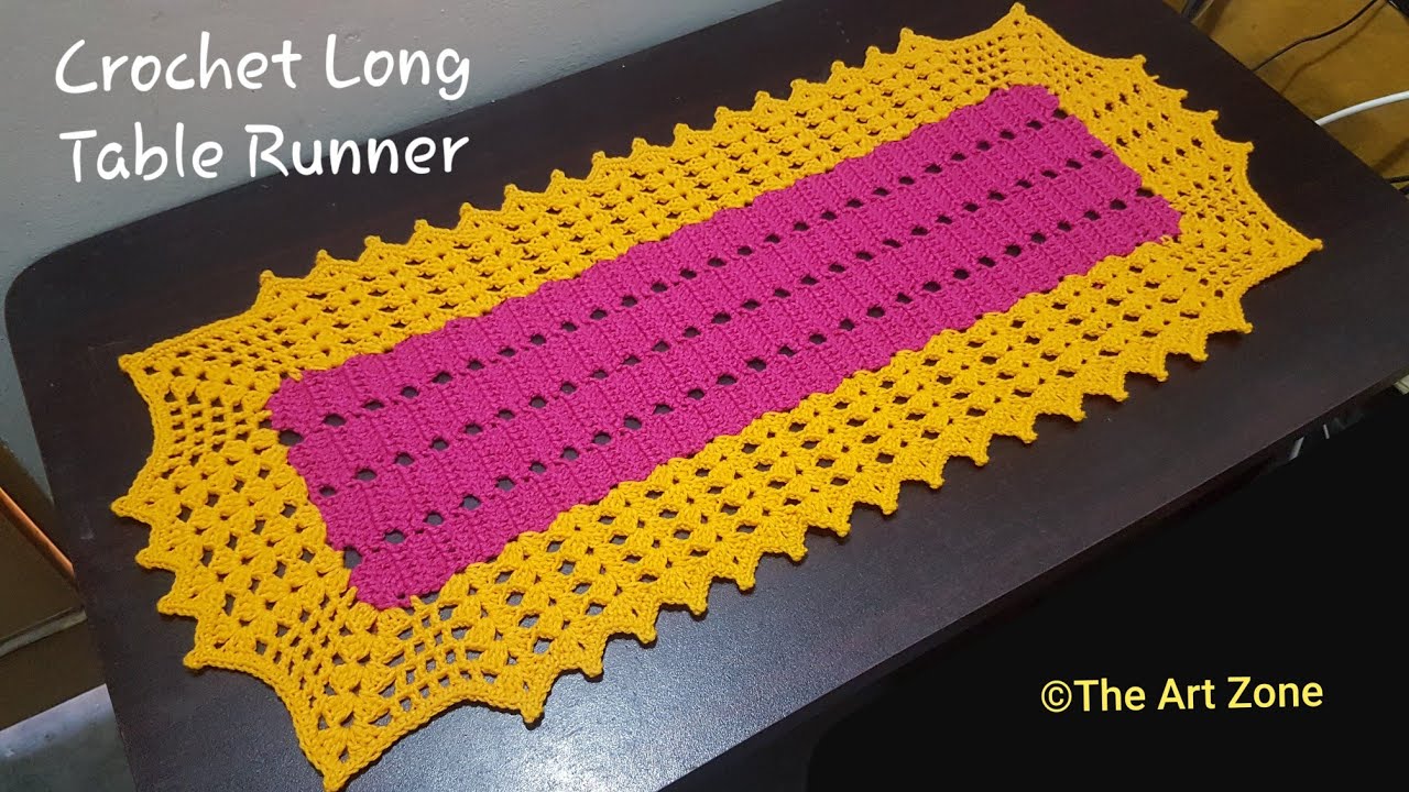 This Beautiful Crochet Long Table Runner will Definitely Increase the Beauty of Your Dining Table