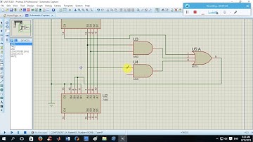 4 bit BCD Adder by proteus