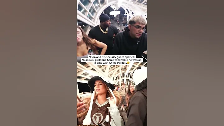 N3on and his security guard spotted N3on's ex girlfriend Sam Frank while he was on a date
