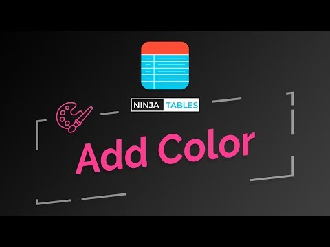 Color Customization with NinjaTables | A Seriously Advanced Function for a Table Builder Plugin!!!
