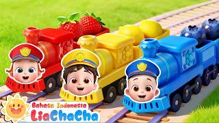 Download lagu Toot Toot!Kereta Api Buah🚂🍌🍇| Kereta yang Ceria | Lagu Anak-anak Seru |  LiaChaCha Bahasa Indonesia