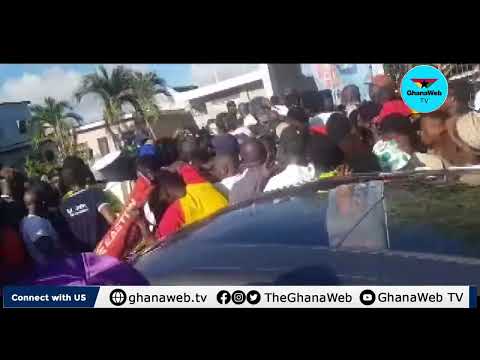 How fans rushed in after being stranded at Accra Sports Stadium entrance