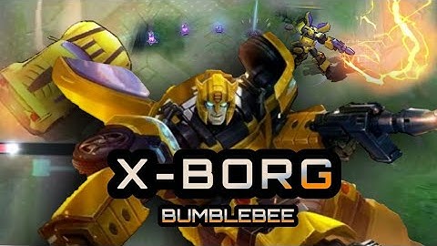 Review script skin transformers, efek skill x-borg bumblebee | MLBB X TRANSFORMERS