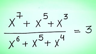 Solve for x in this nice Algebra equation | Math Olympiad Mathematics