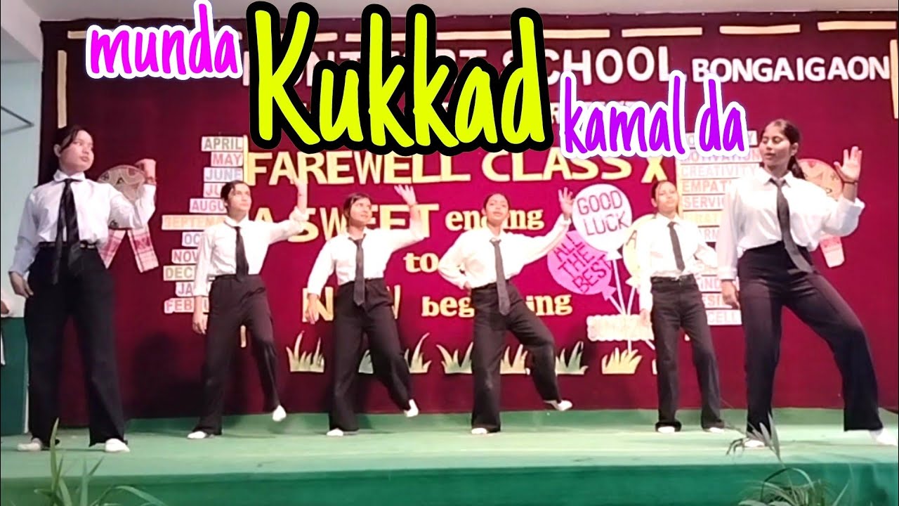 Dance act performed by students of class 9 || Farewell programe - YouTube