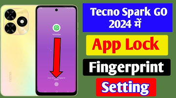 Tecno spark GO 2024 me app me fingerprint lock kaise lagaye / app lock fingerprint settings //