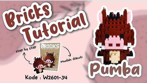Tutorial Bricks Ivory Pig Pumba Kode W2601-34 | How To Build Bricks Pumba
