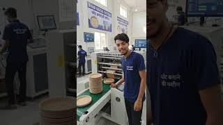 प्लेट बनाने की मशीन👉 “Disposable plate making machine, plates stacking, Hindi #shortvideo