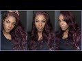 Burgundy Synthetic Pre Plucked/Styled Lace Front Wig (Beginner  Friendly)  Sensationnel | HAIRSOFLY