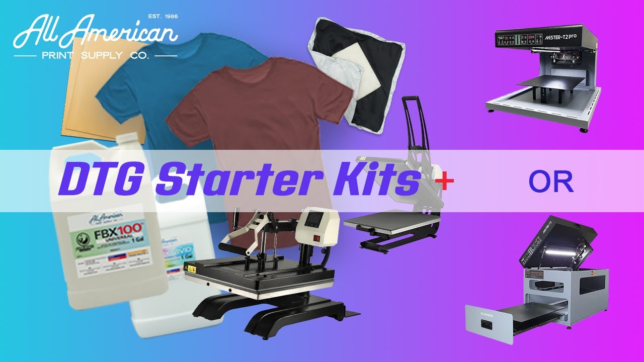 DTG Starter Kit With Prisma Auto Heat Press