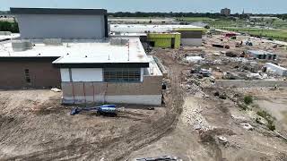 Waco High School Construction Update Drone Video from June 5, 2024