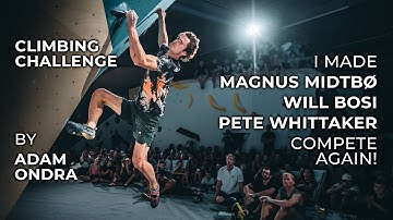 Climbing Challenge by Adam Ondra: Set a Boulder Problem That Others Will Fail On