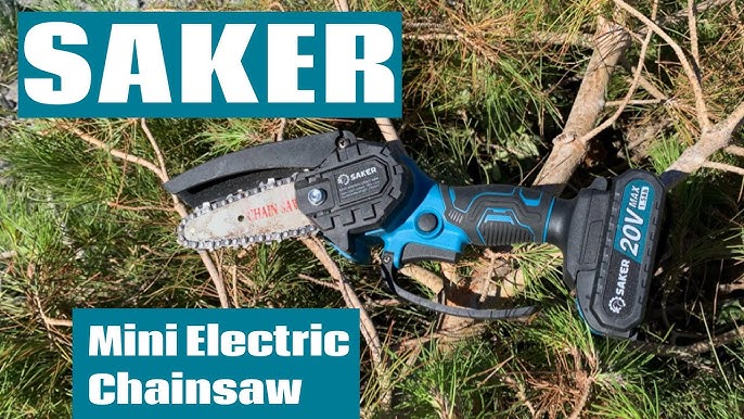 Saker Mini Chainsaw review - lumberjack function, cordless drill package! -  The Gadgeteer