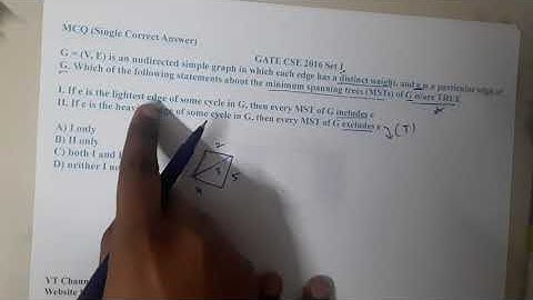 GATE CSE 2016 SET 1 Q ||Algorithms || GATE Insights Version: CSE