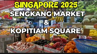 🔥SINGAPORE(2025) A QUICK WALKING TOUR  at SENGKANG MARKET \& KOPITIAM SQUARE 🇸🇬