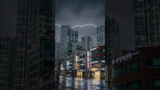 Asmr Extreme Urban Thunderstorm Ambience Rain On Commercial Street For Deep Sleep Therapy