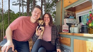 Cozy Vanlife Christmas in the Forest