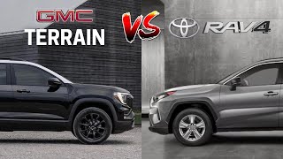 2025 GMC Terrain Elevation vs 2025 Toyota RAV4 TRD PRO Compared | SUV Battles! | MotorNation Rav4 Vs Gmc Terrain