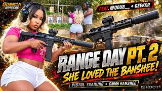 She Was Nervous to Shoot… Then She Tried the CMMG Banshee 😳 | Range Day Pt. 2