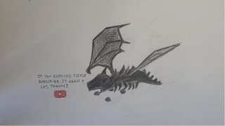 COMO DESENHAR SHADOW DRAGON - ROBLOX - FÁCIL #desenho