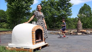 : Wood Fire Pizza Oven is Here | Our New Outdoor Kitchen | Heghineh