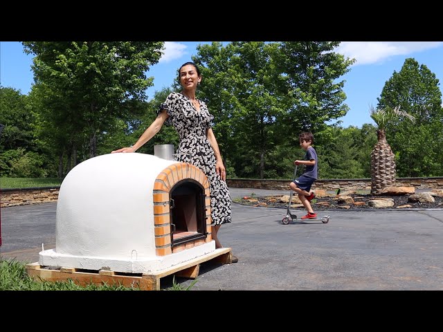 Wood Fire Pizza Oven is Here | Our New Outdoor Kitchen | Heghineh class=